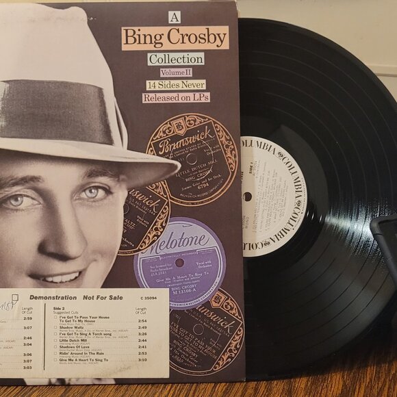 2/$9 Records: "A Bing Crosby Collection" Volume II (1932-1934) 33 1/2 Demo LP - Picture 3 of 8